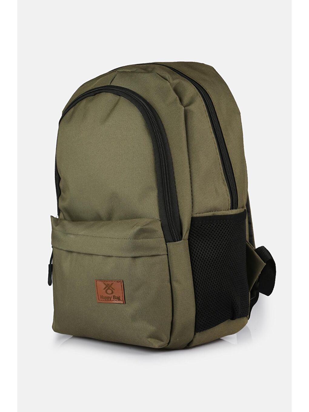 Haki Basic Çok Bölmeli Sırt Çantası-1