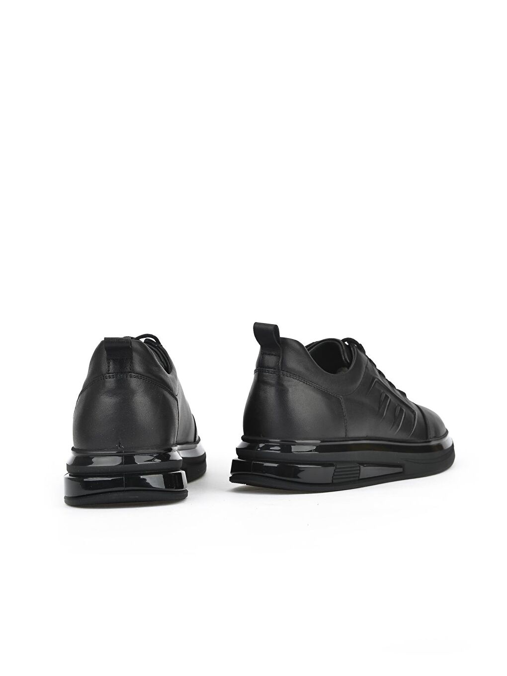 Erkek Hakiki Deri Sneaker 131498 1638 Siyah-2