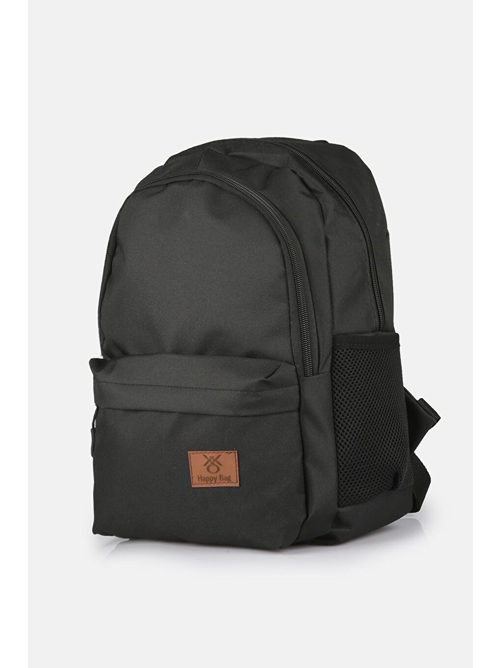 Siyah Basic Çok Bölmeli Sırt Çantası-1