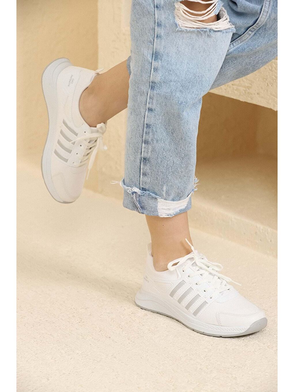 Gri Kadın Sneaker-1