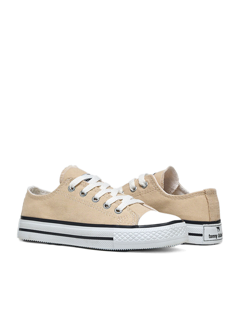 Çocuk Unisex Bej Rahat Kalip Sneaker Ayakkabi-2