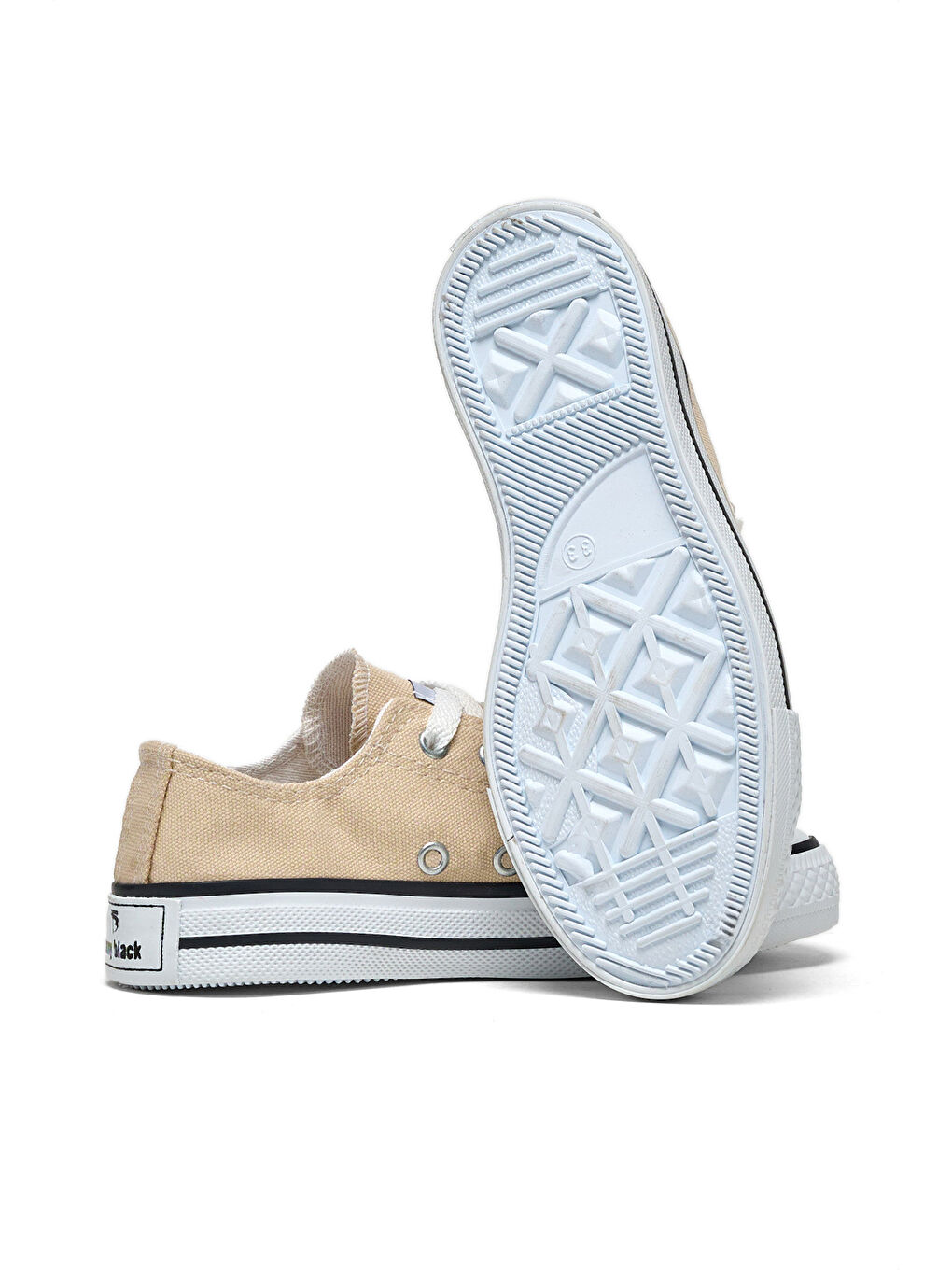 Çocuk Unisex Bej Rahat Kalip Sneaker Ayakkabi-3