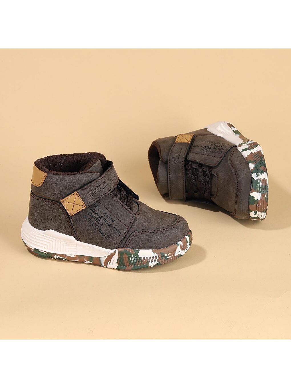 Kahverengi Dallas Cırtlı Erkek Çocuk Bot Ayakkabı 946.F19K.262