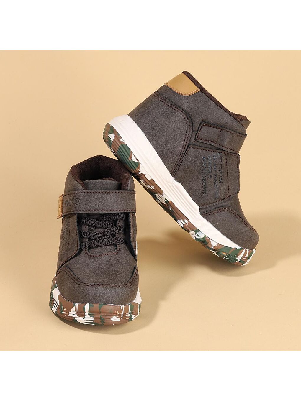 Kahverengi Dallas Cırtlı Erkek Çocuk Bot Ayakkabı 946.F19K.262-1