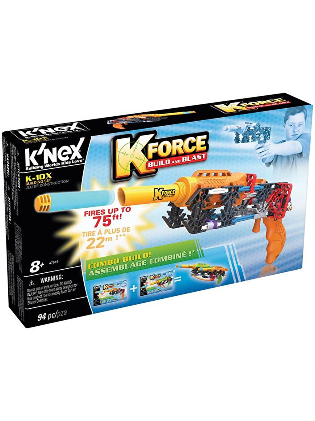 KNex Karışık K'Nex K-Force K-10X Yapı Seti 47516