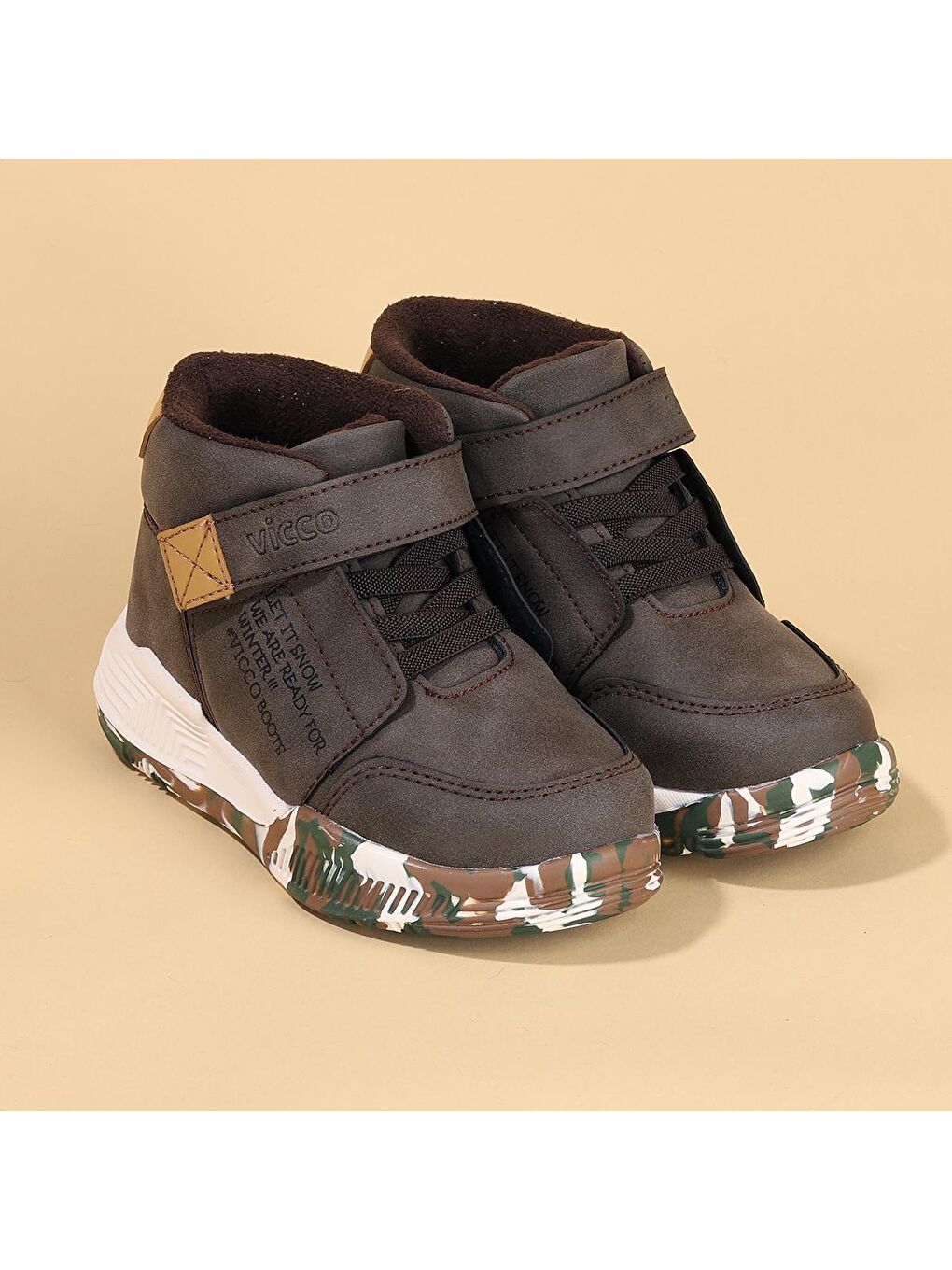 Kahverengi Dallas Cırtlı Erkek Çocuk Bot Ayakkabı 946.F19K.262-2