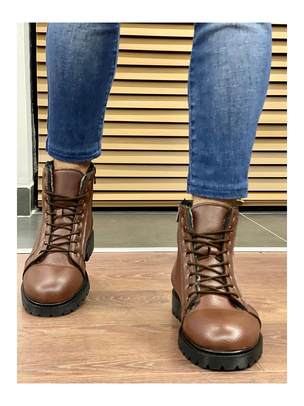 Kahverengi Muggo ALVES Soğuk Geçirmez Kürklü Erkek Bot-3