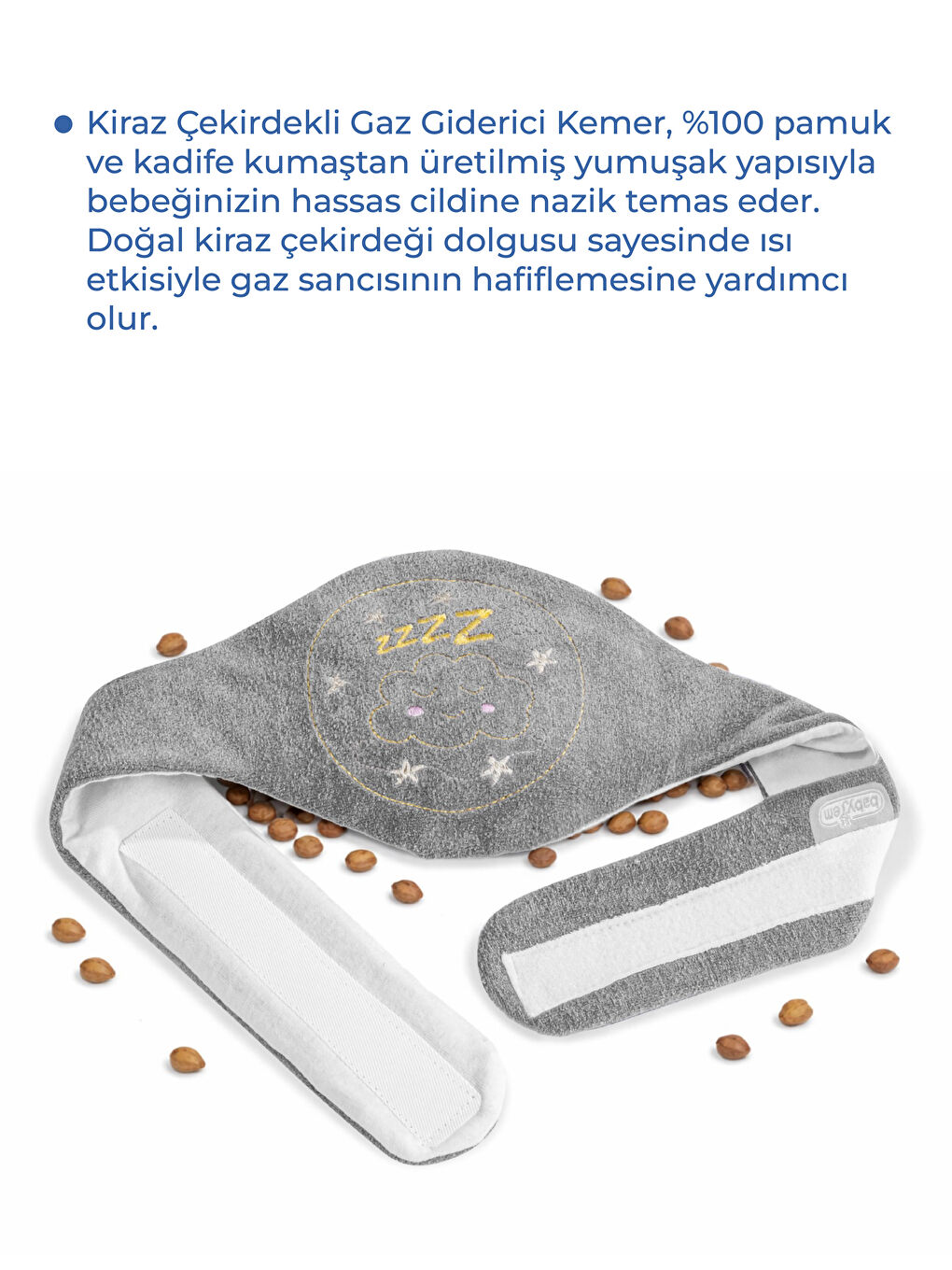 Kiraz Çekirdekli Kemer Gri-1