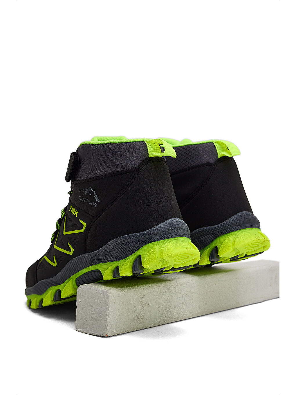 Gri Çocuk Unisex Füme Sarı Rahat Kalıp Renkli Taban Bot-1