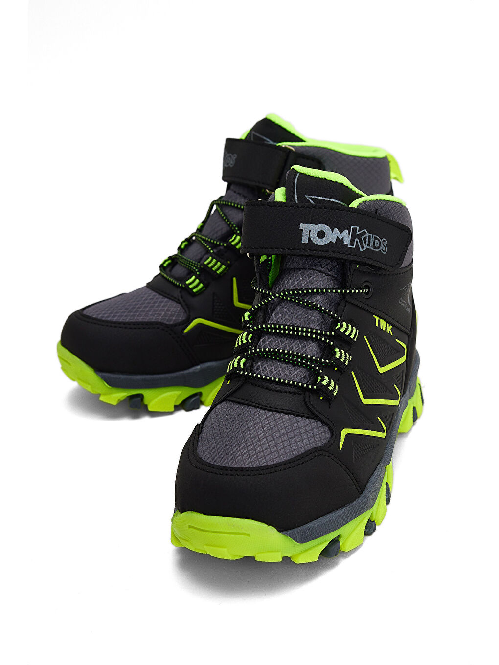 Gri Çocuk Unisex Füme Sarı Rahat Kalıp Renkli Taban Bot-2