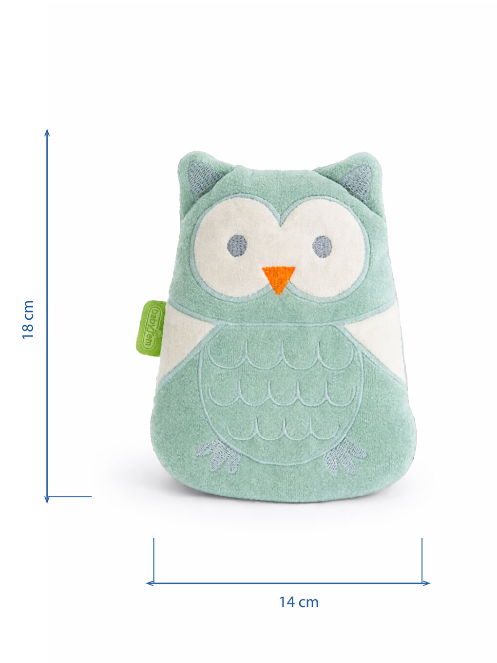 Kiraz Çekirdekli Baykuş Kadife Rahatlatıcı Gaz Kemeri & Gaz Yastığı - Yeşil-5