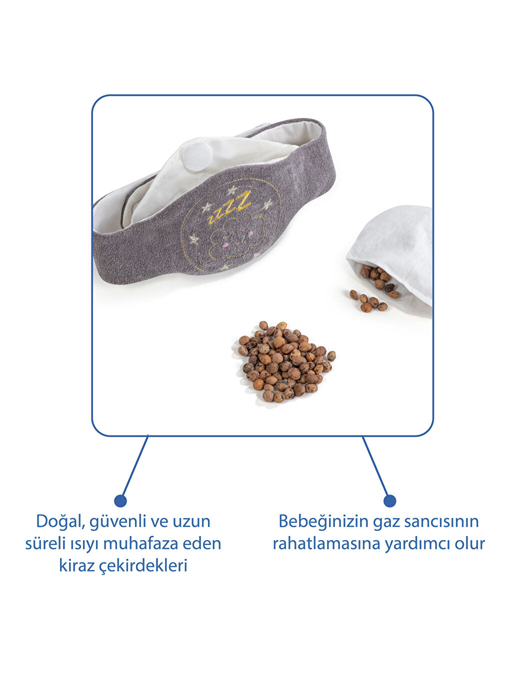 Kiraz Çekirdekli Kemer Gri-3