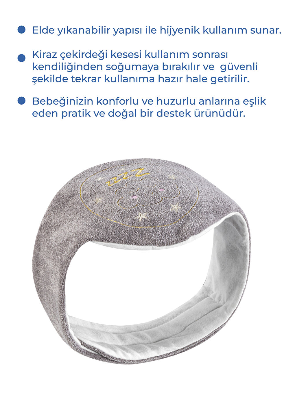 Kiraz Çekirdekli Kemer Gri-4