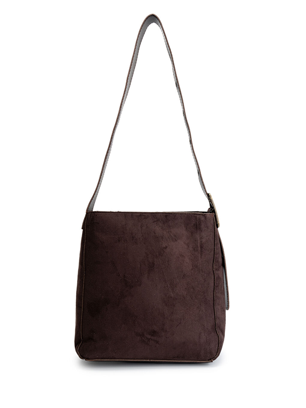 Kahverengi Kemer Detaylı Dante Kadın(Süet)Çapraz Çanta Acı Kahve-2