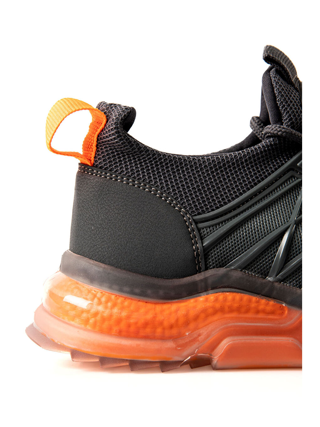 Gri Füme Fileli Yüksek Taban Bağcıklı Erkek Spor Ayakkabı - 89108-3