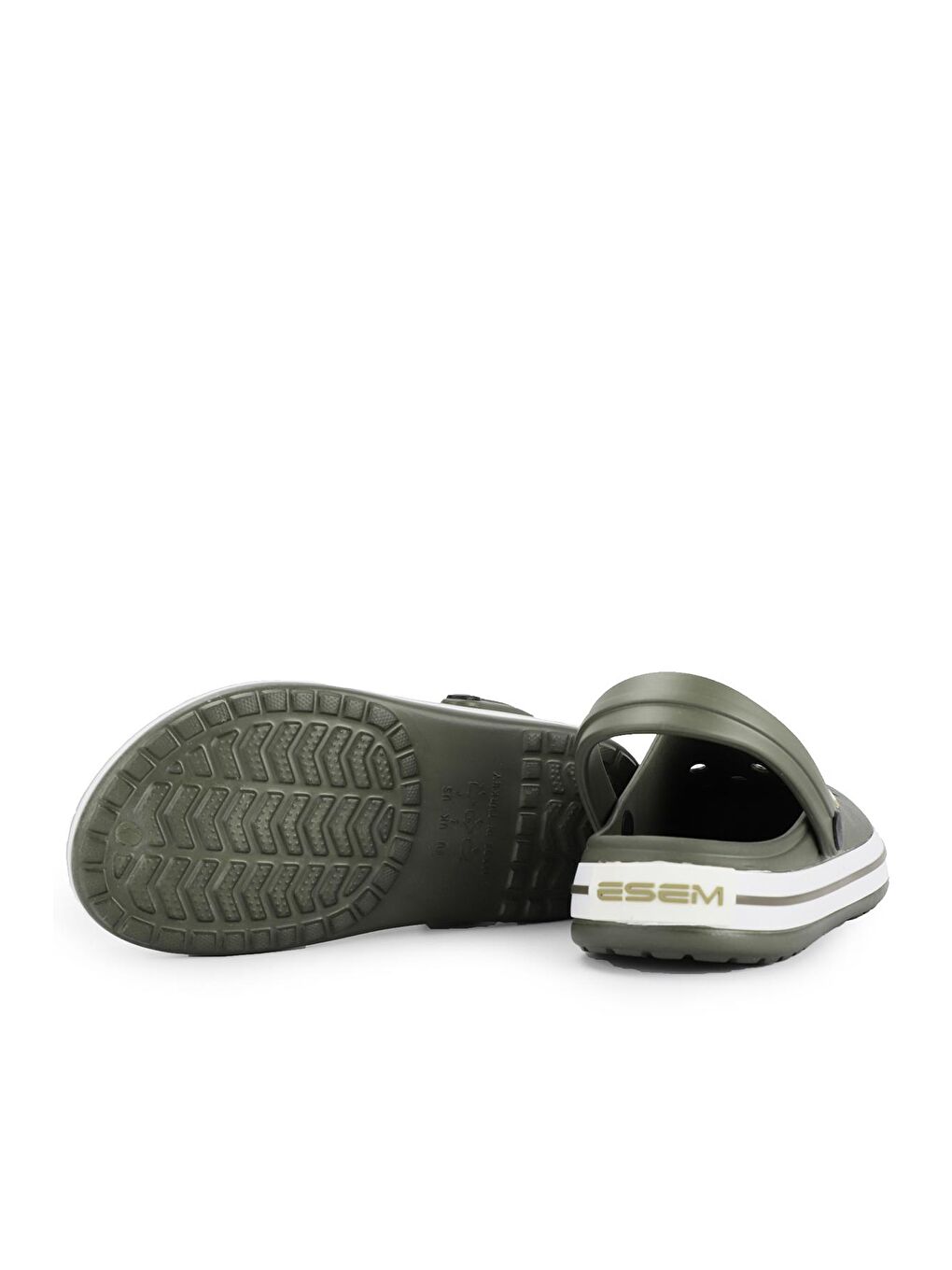 LOOP Kadın Terlik Haki / Beyaz-2