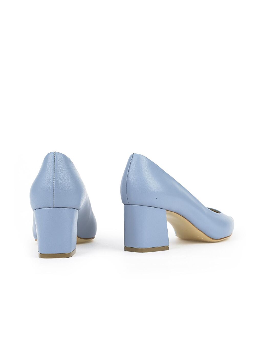 Kadın Hakiki Deri Topuklu Ayakkabı 1311003 974 Mavi-2