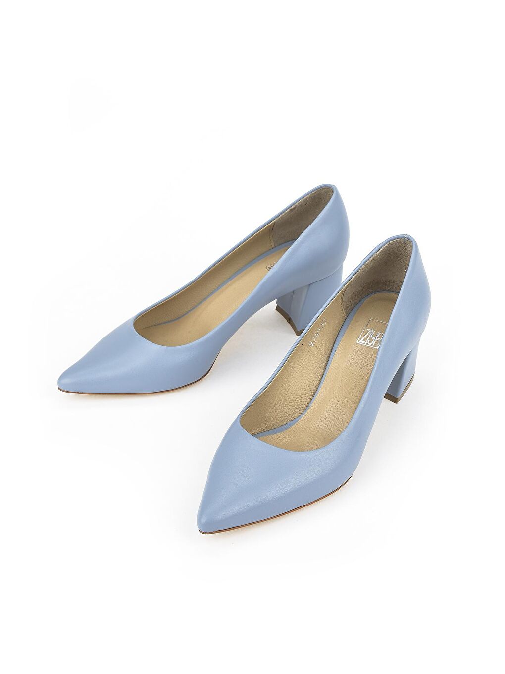 Kadın Hakiki Deri Topuklu Ayakkabı 1311003 974 Mavi-3