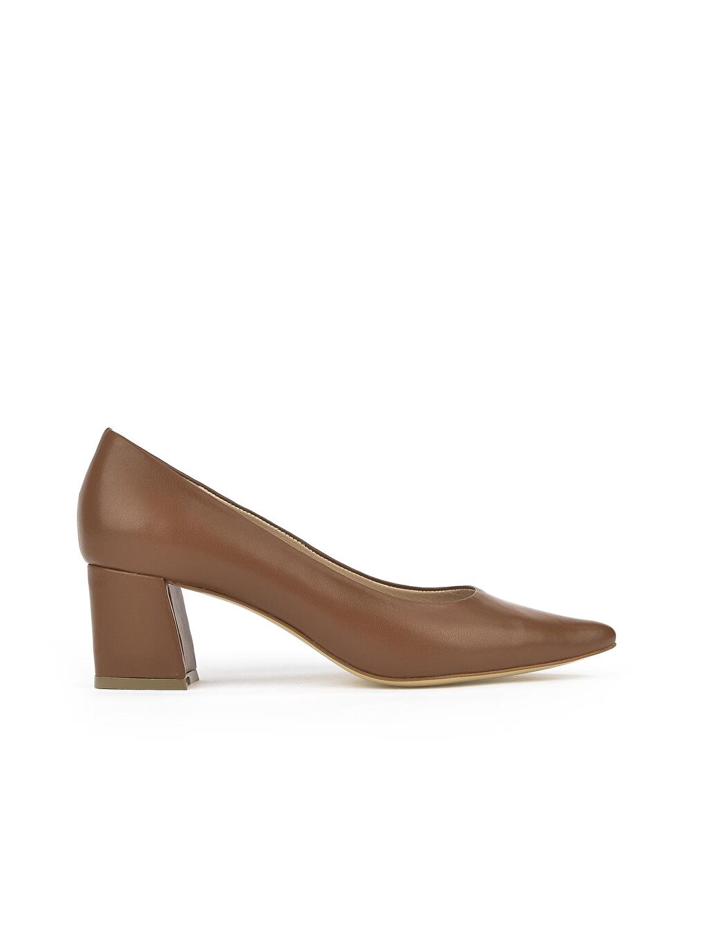 Kahverengi Kadın Hakiki Deri Topuklu Ayakkabı 1311003 974 Taba-2