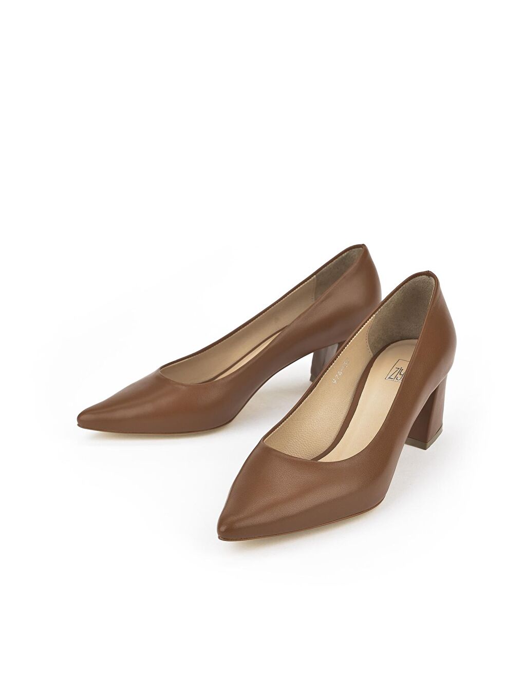 Kahverengi Kadın Hakiki Deri Topuklu Ayakkabı 1311003 974 Taba-5