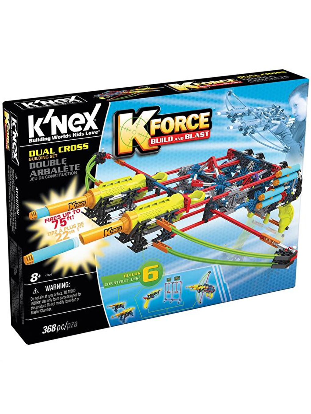 KNex Karışık K'Nex K-Force Dual Cross Yapı Seti 47526