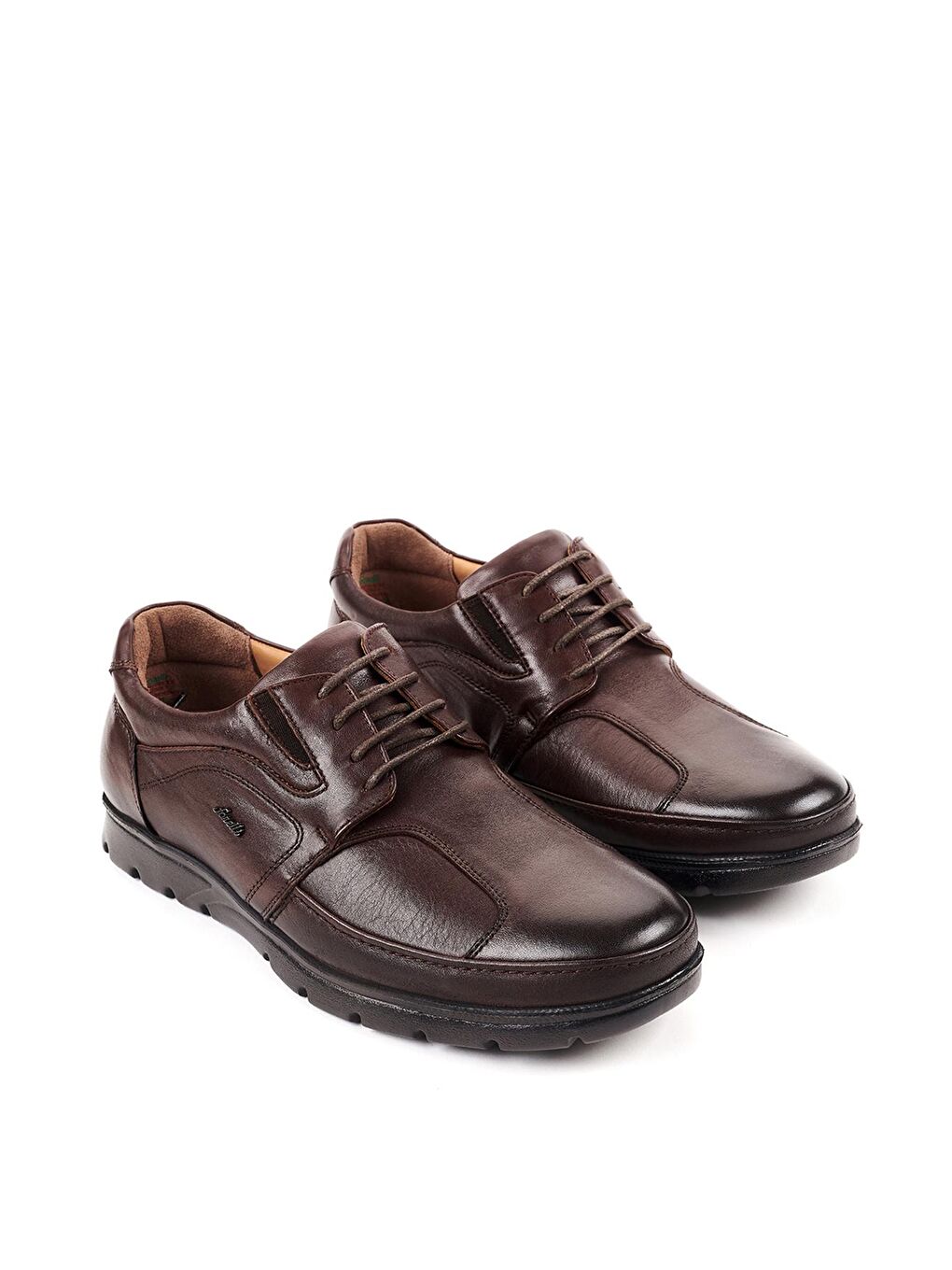 Kahverengi BROKS-H Comfort Erkek Deri Ayakkabı Kahve-3