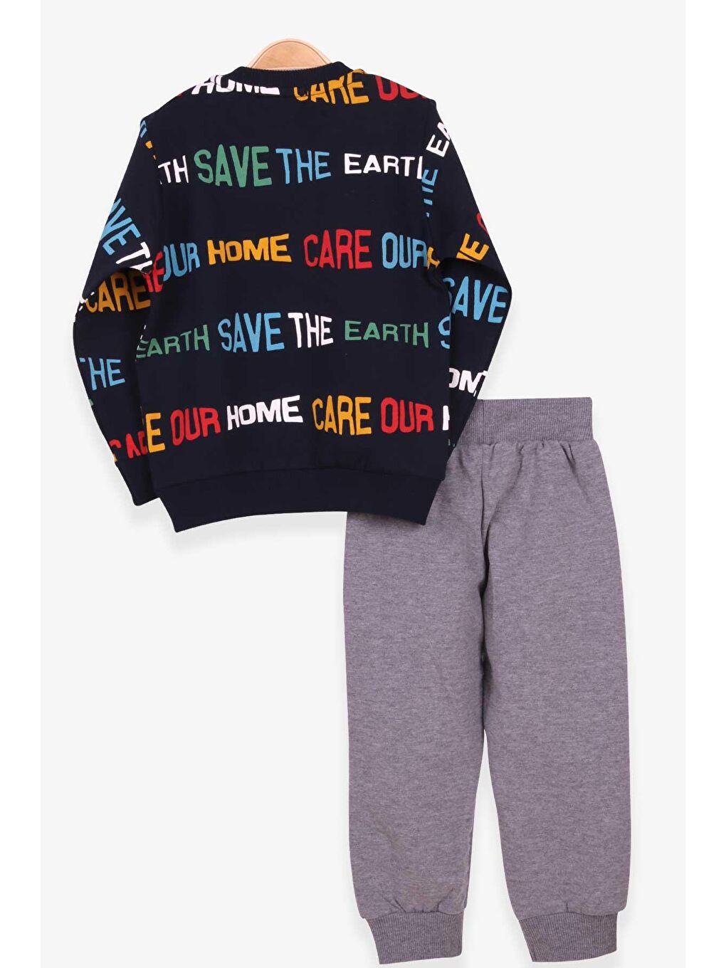 Erkek Bebek Eşofman Takım Araba Baskılı Lacivert (2 Yaş)-1