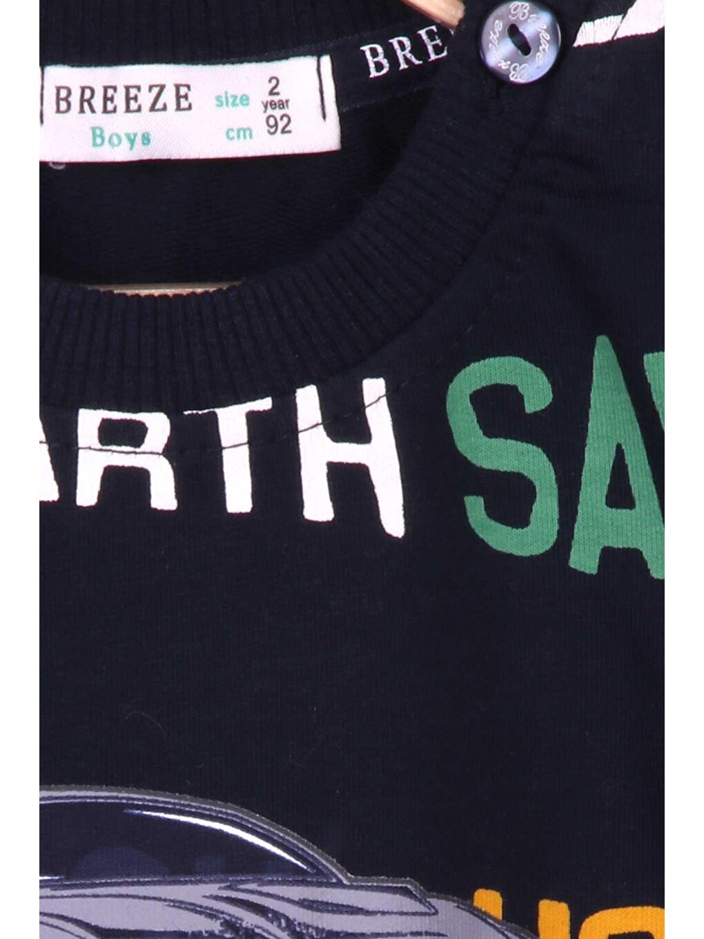 Erkek Bebek Eşofman Takım Araba Baskılı Lacivert (2 Yaş)-2