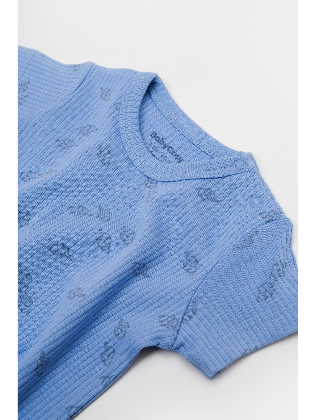 Mavi Organik Modal Fil Baskılı 2 Li Takım csym11701-3