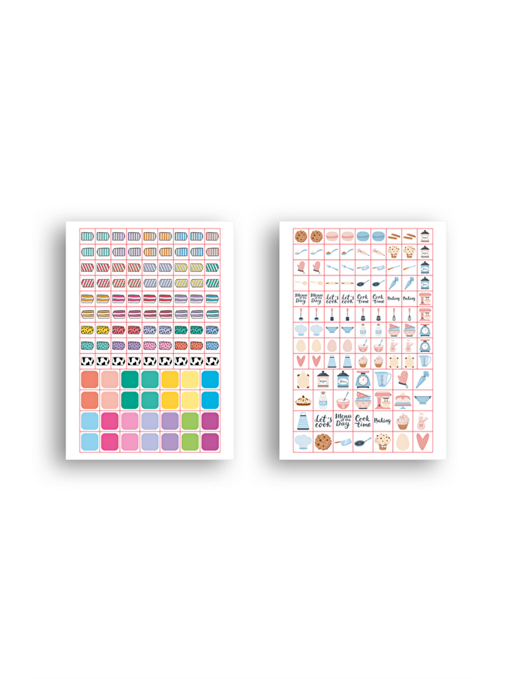 Sticker Book 756 Adet Renkli Etiket Kiss-3