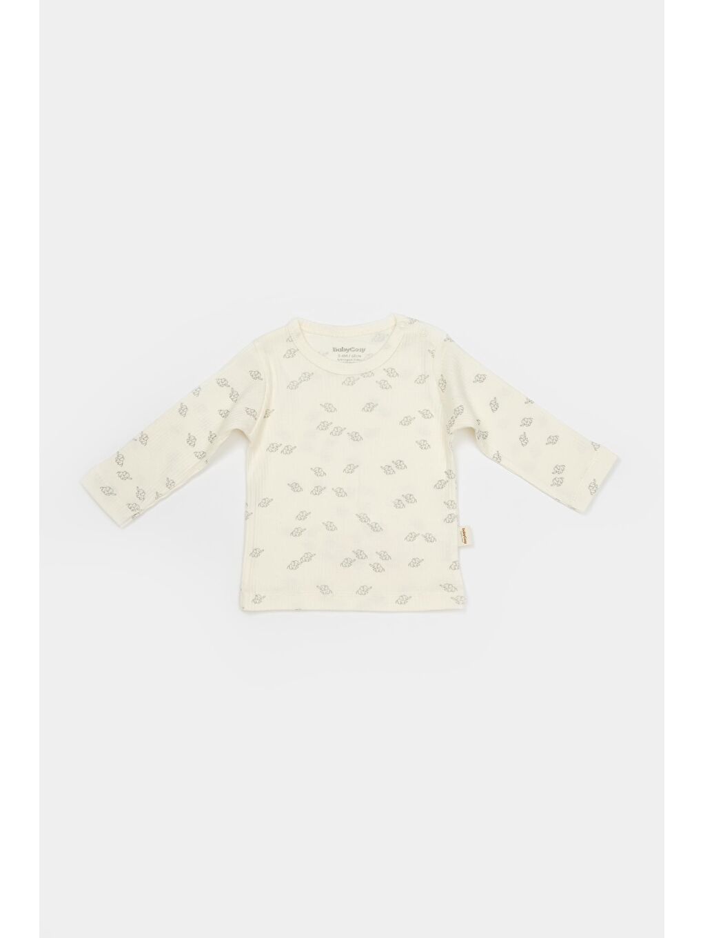 Ekru Organik Modal Fil Baskılı 3 Lü Set csym25500-3