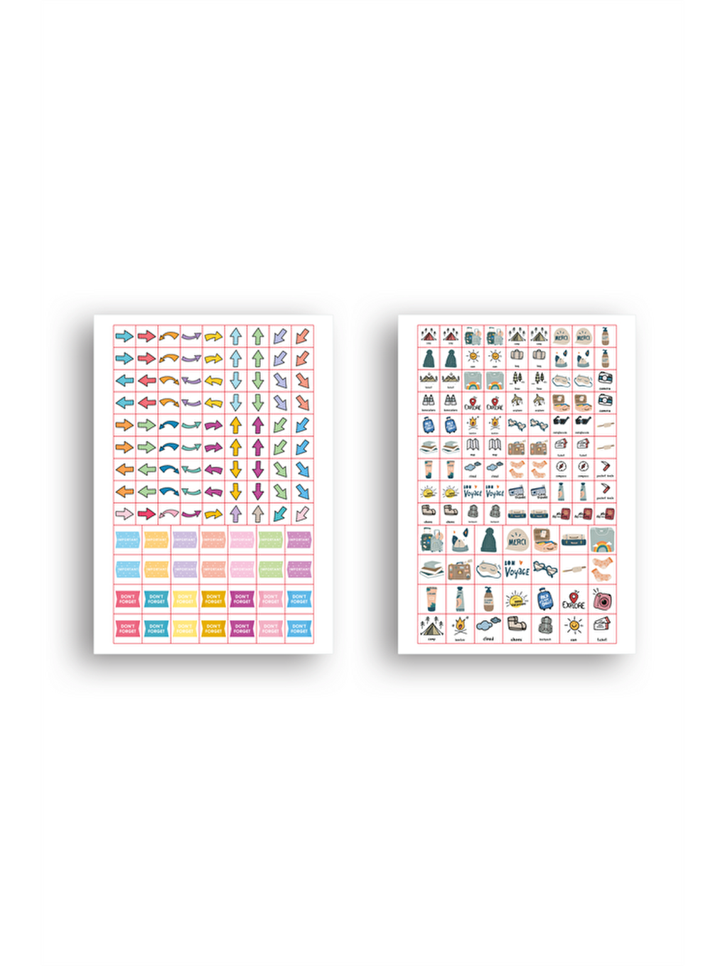 Sticker Book 756 Adet Renkli Etiket Kiss-4