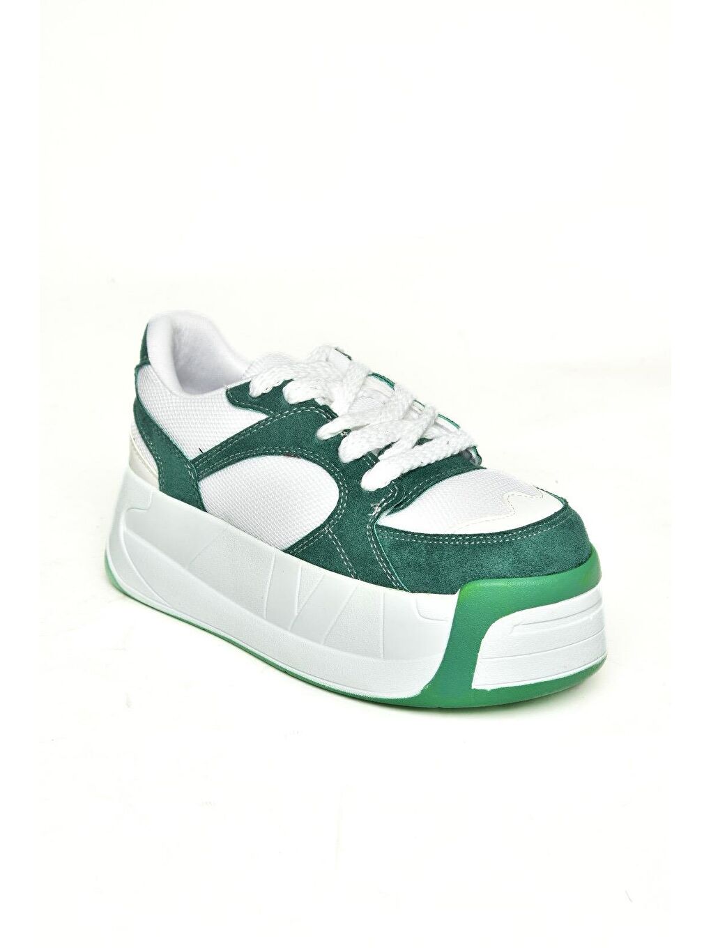 U9732190 Yeşil Kadın Sneakers-1