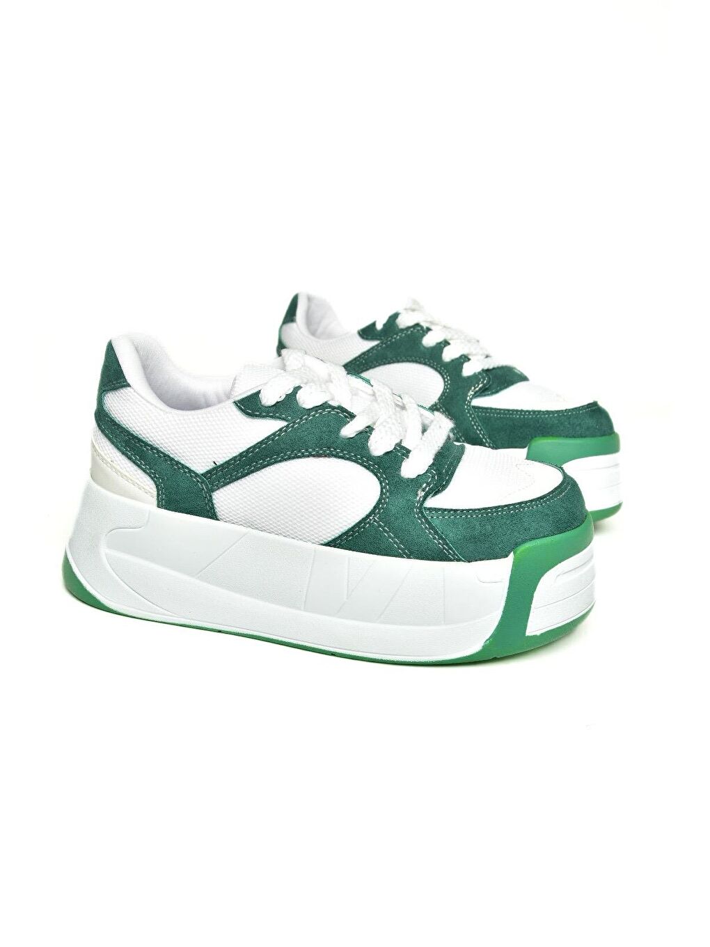 U9732190 Yeşil Kadın Sneakers-2