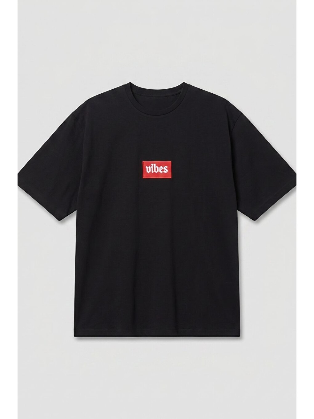 Erkek Relaxed 001 Oversize Siyah Tişört-1