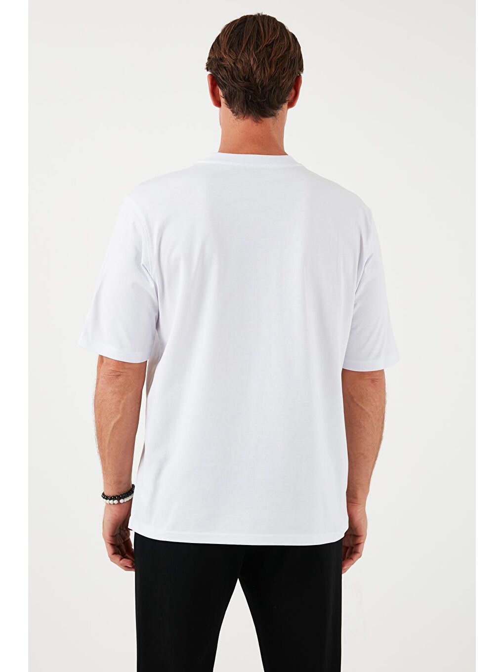 Buratti Kar Melanj Pamuklu Oversize Bisiklet Yaka Basic Erkek T Shirt 5902365 - 5