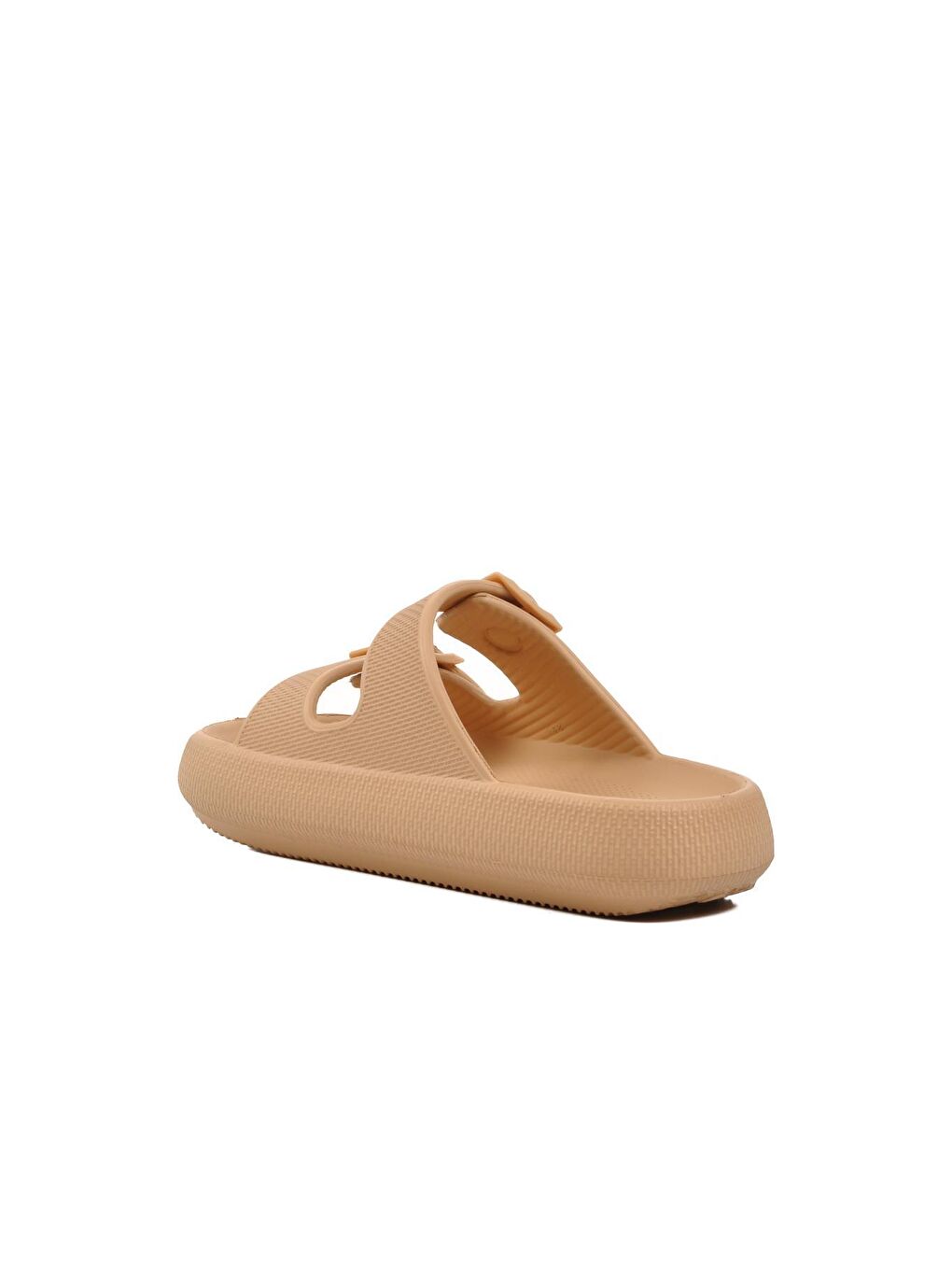 Bej Karamel Çift Bantlı Eva Kadın Terlik 23Y001 Anna-3