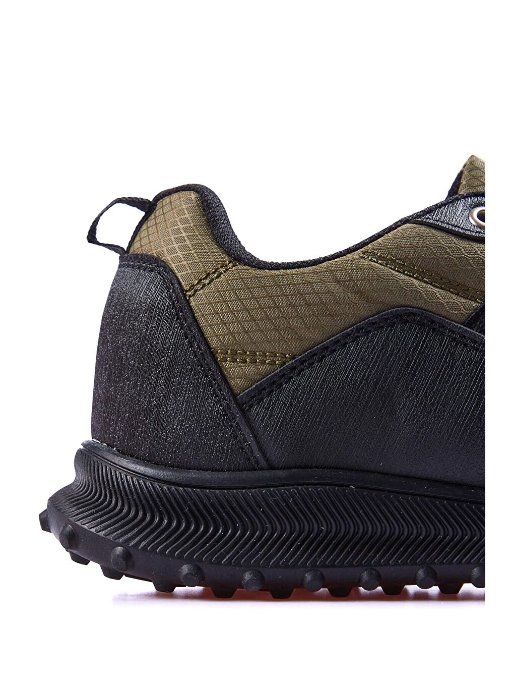 Haki Bağcıklı File Detaylı Suni Deri Erkek Spor Ayakkabı - 89114-3