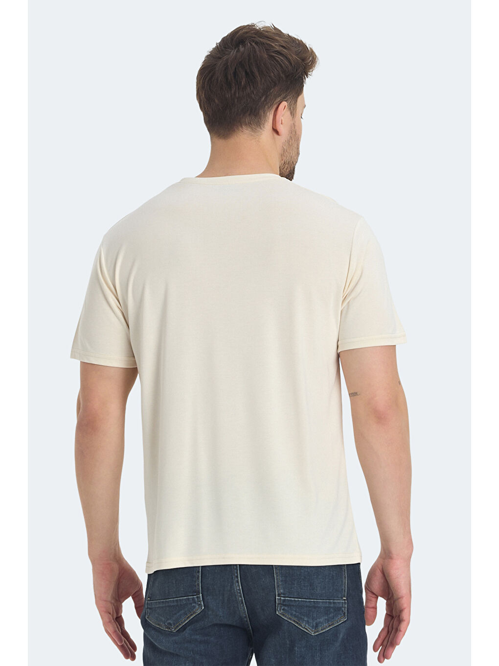 KRAKKER Erkek Bej Tişört-1