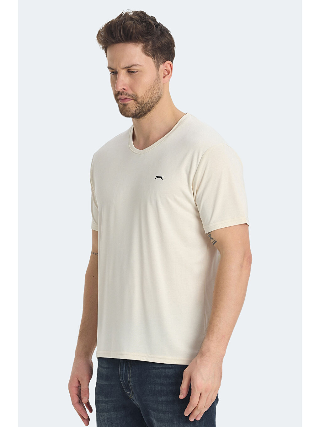 KRAKKER Erkek Bej Tişört-3