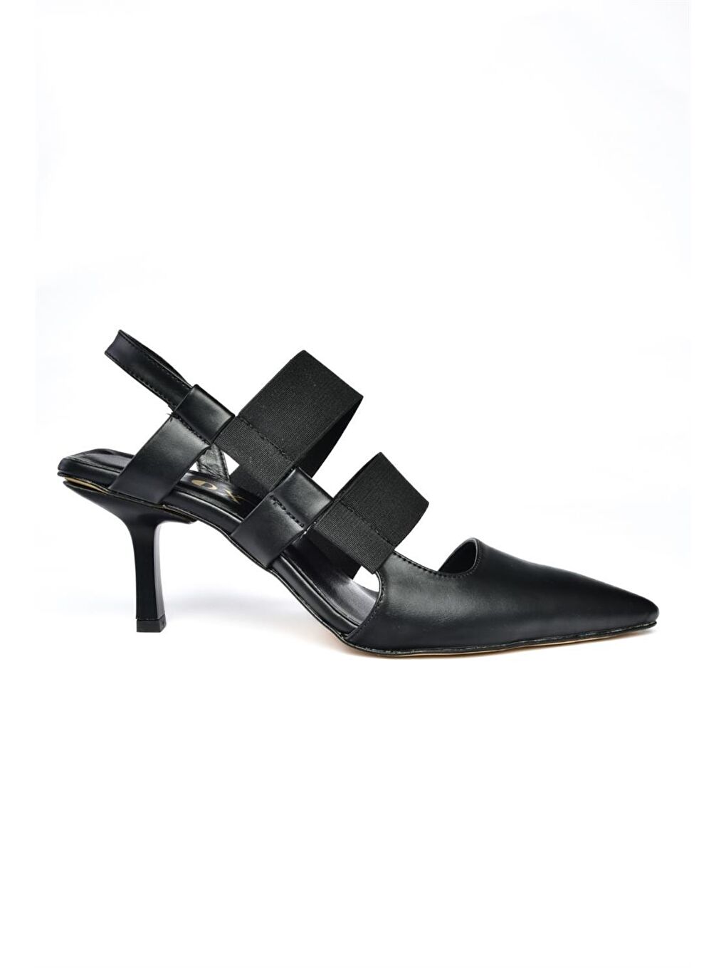 P369141409 Siyah Sivri Burunlu Topuklu Ayakkabı-4