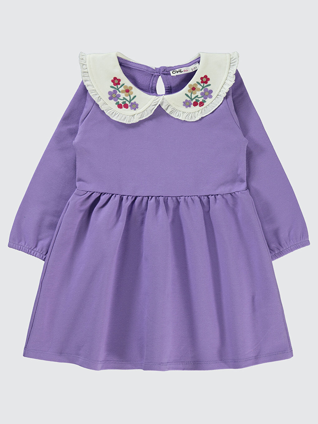 Lila Girls Kız Çocuk Elbise 2-5 Yaş Meta Leylak
