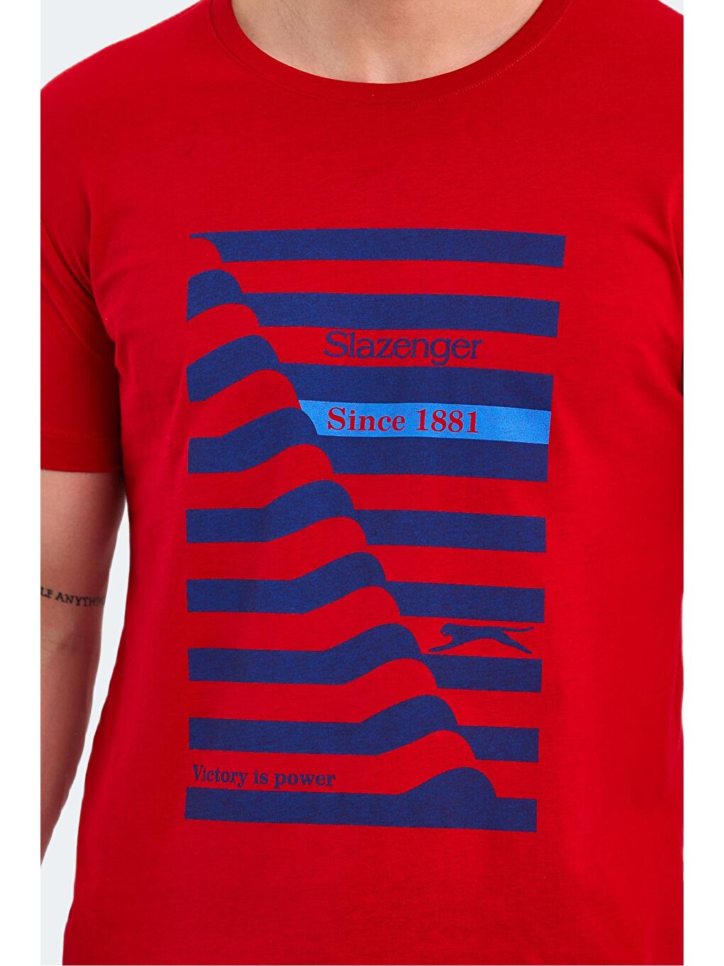 SLAZENGER Kırmızı KATELL Erkek T-Shirt Kırmızı - 3