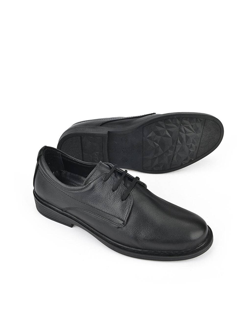 Erkek Hakiki Deri Ayakkabı 13110 AP23501 Siyah-3