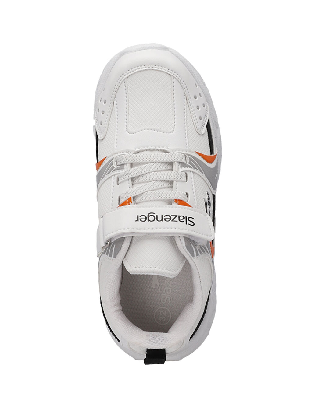 KENDALL Unisex Çocuk Cırt Cırtlı Beyaz / Turuncu Günlük Spor Ayakkabısı-4