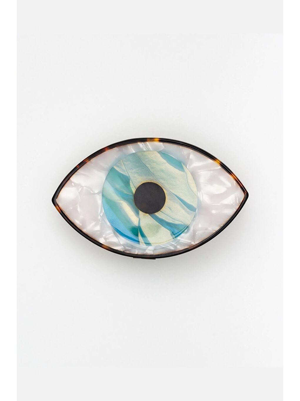 Mavi Nazar Göz Lüks Kemik Mandal Toka-6