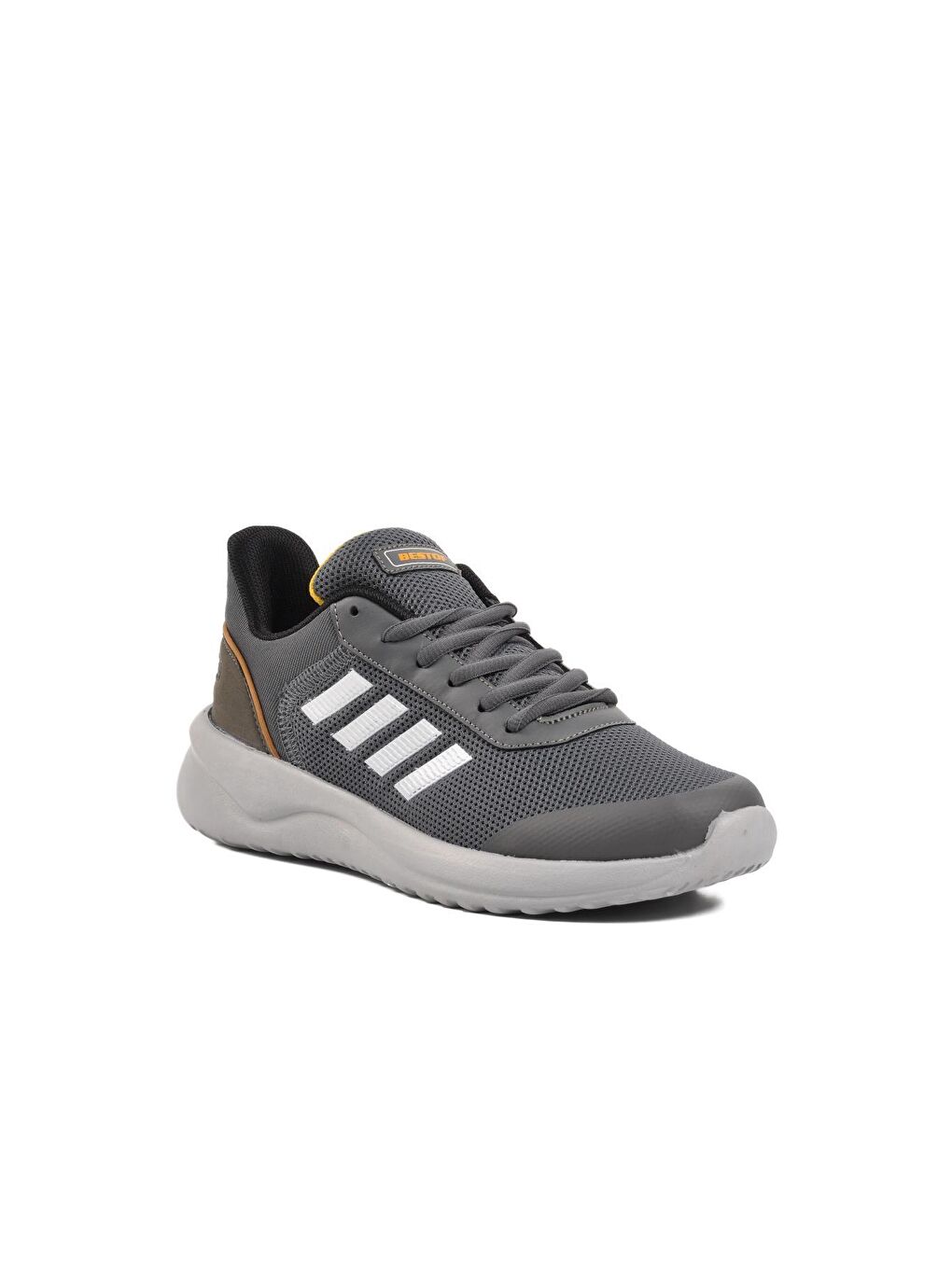 Gri B100-Y Füme-Beyaz Kadın Spor Ayakkabı-2