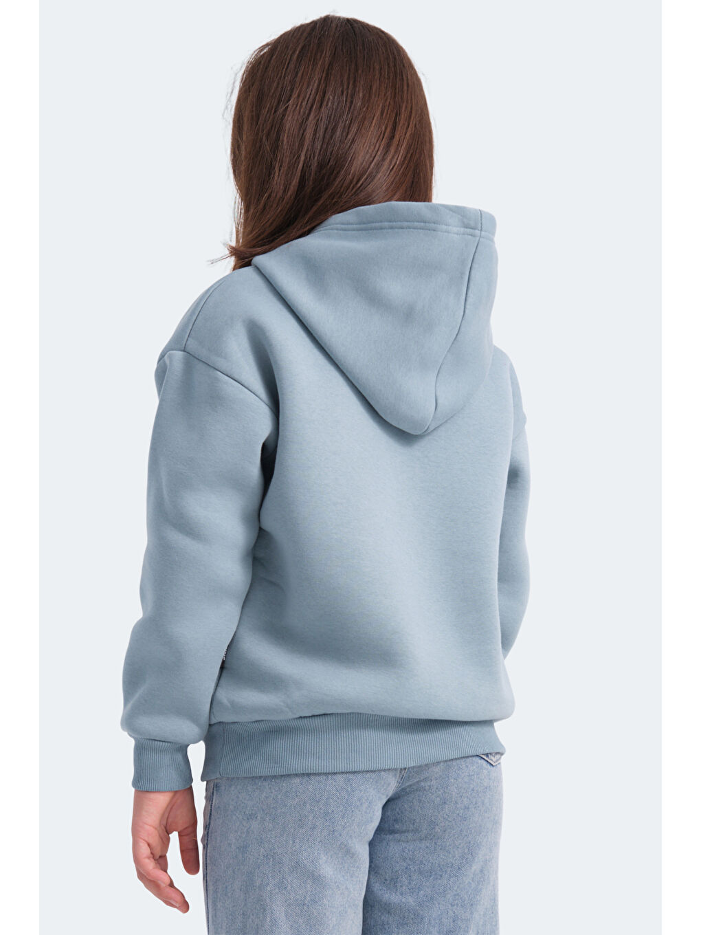 LEXUS Unisex Çocuk Kapüşonlu Cepli Mavi Sweatshirt-1