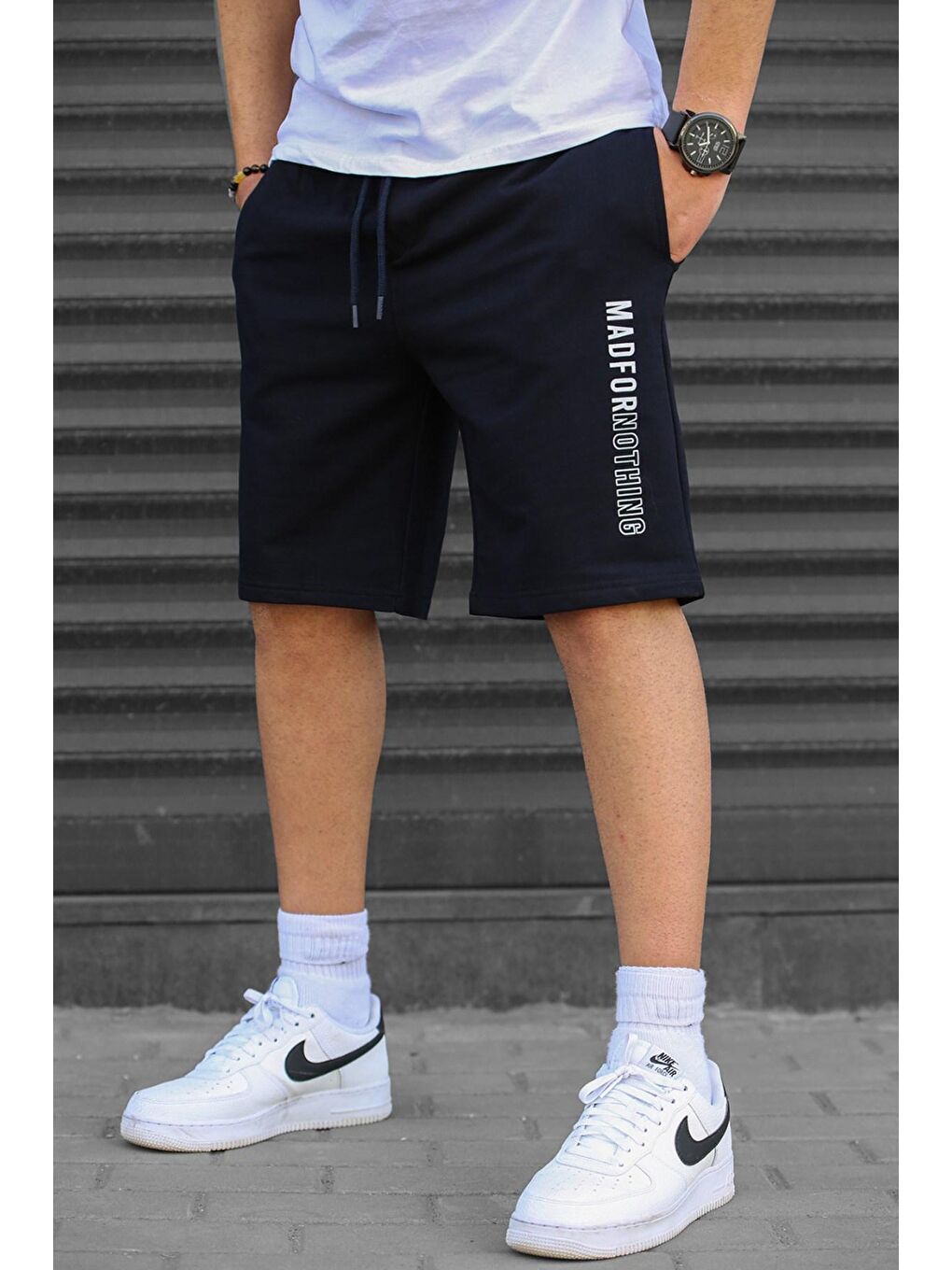 Lacivert Kapri Şort 5403-1