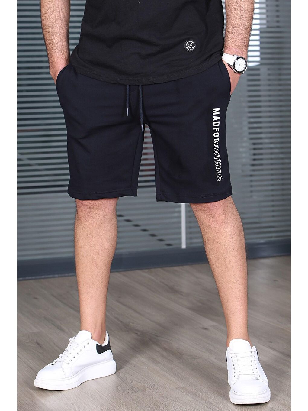 Lacivert Kapri Şort 5403-4